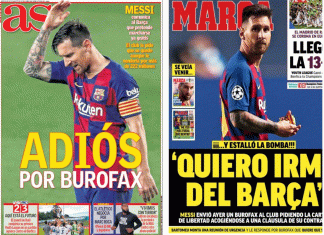 Así se despertaron los diarios de España tras la renuncia de Messi.