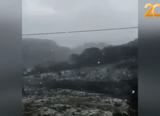 Mundo loco. Nevó en Brasil.