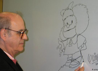 Adiós a Quino, el papá de Mafalda.