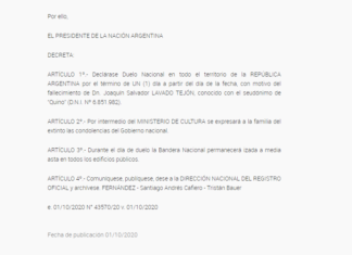 Duelo nacional por Quino.