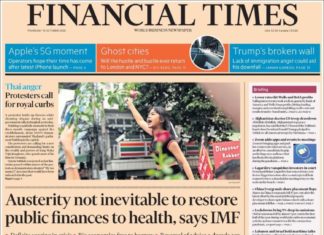 Tapas de los diarios del mundo del 15 de octubre de 2020.