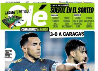 Tapas de hoy: viernes 23/10/2020.