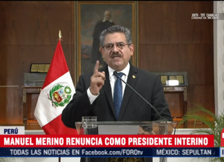 En medio del caos, renunció el Presidente de Perú.