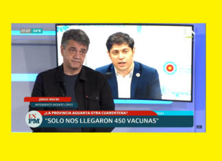 “A Vicente López le llegaron 450 vacunas”.