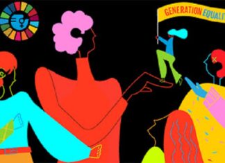 Las mujeres en la calle en el #8M.