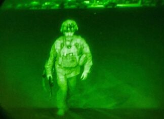 El último soldado de Estados Unidos en salir de Afganistán.