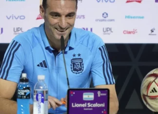 Scaloni: “Les agradezco a los jugadores porque han dejado todo”.